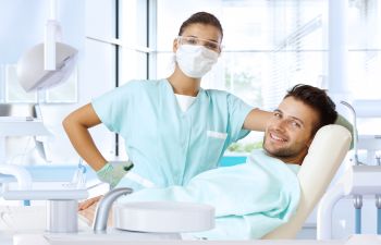 Male Patient with Dental Assistant Atlanta, GA